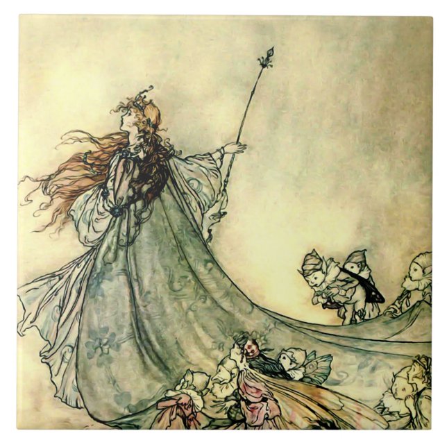 "Rainha das Fadas" por Arthur Rackham (Frente)