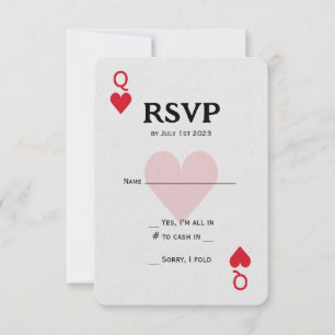 Rainha de Copas de Las Vegas Jogando RSVP