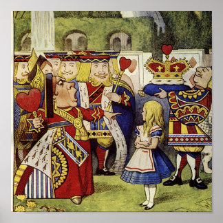 Rainha de Corações Tela Impressão