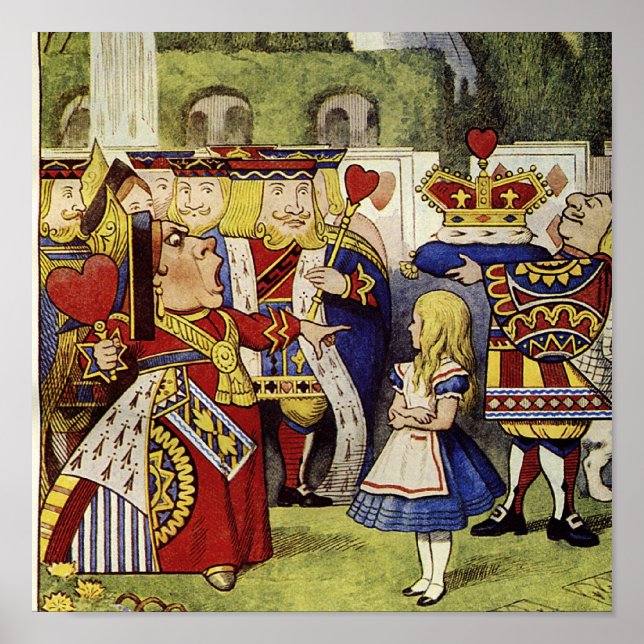 Rainha de Corações Tela Impressão (Frente)