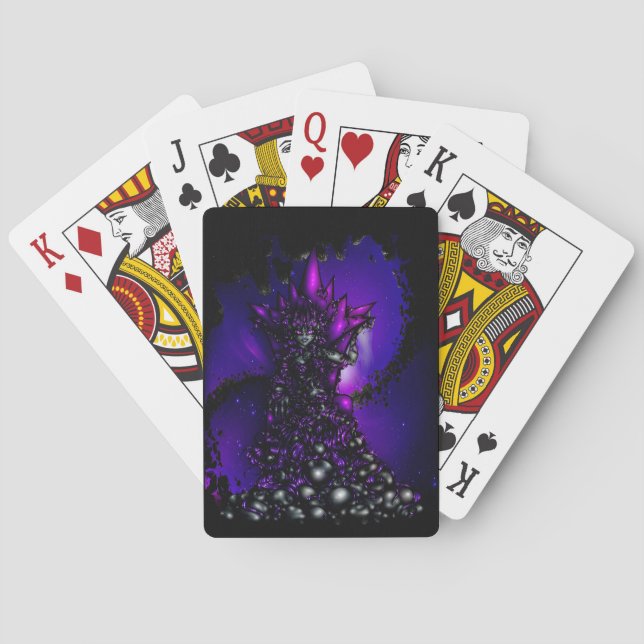 Rainha de Pedras Cartas de Baralho (Verso)