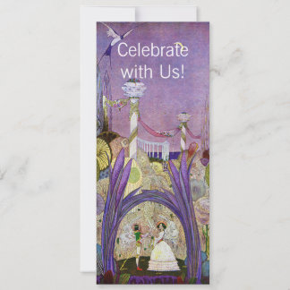 Rainha de Thumbelina do convite das flores