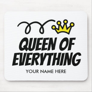 Rainha de tudo ideia do presente do mousepad para