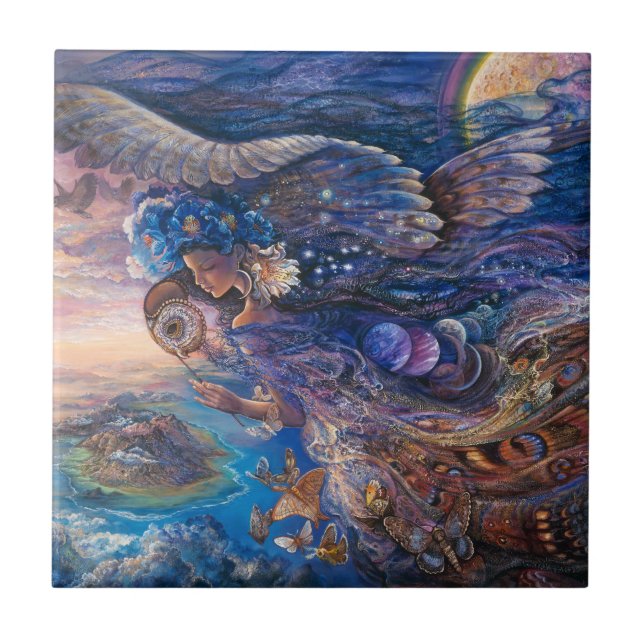 Rainha do Azulejo Cerâmico Noturno 6x6 (Frente)