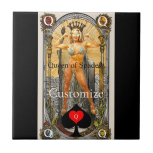 Rainha do Cartão Tarot de Espadas Thunder_Cove