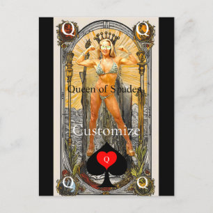 Rainha do Cartão Tarot de Espadas Thunder_Cove