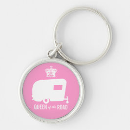 Rainha do chaveiro de acampamento do vintage rv da