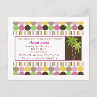 Rainha do convite do chá de fraldas da selva