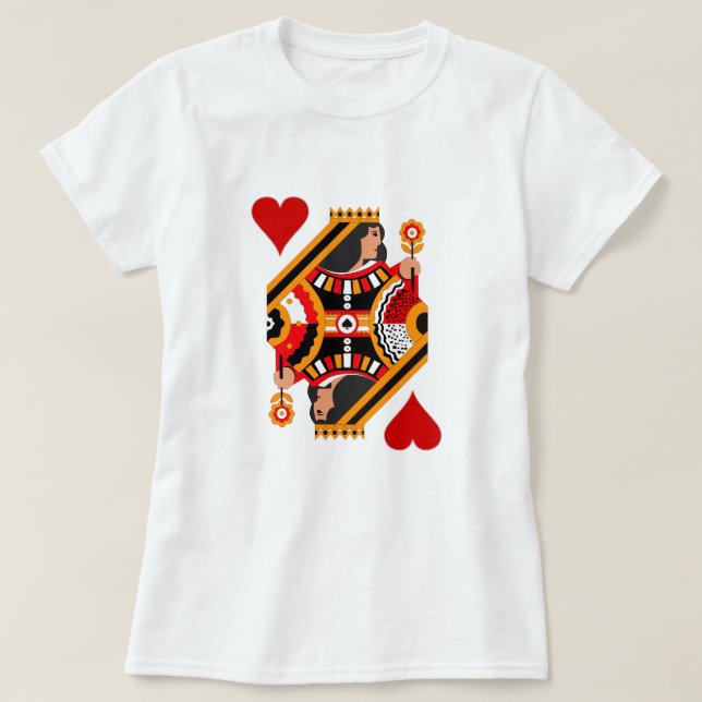 Rainha do Coração - Camisa (Frente do Design)