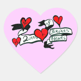 Rainha Do Coração Quebrado Adesivo