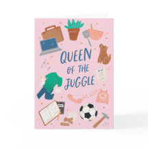 Rainha do Malabarismo Cartão de Boas Festas do Dia