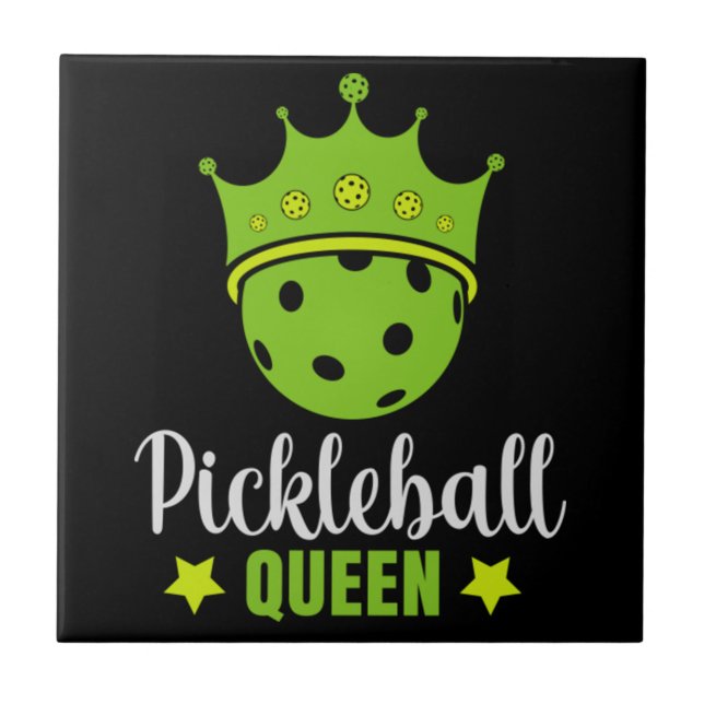 Rainha do Pickleball Engraçado Rainha do Pickle Ba (Frente)