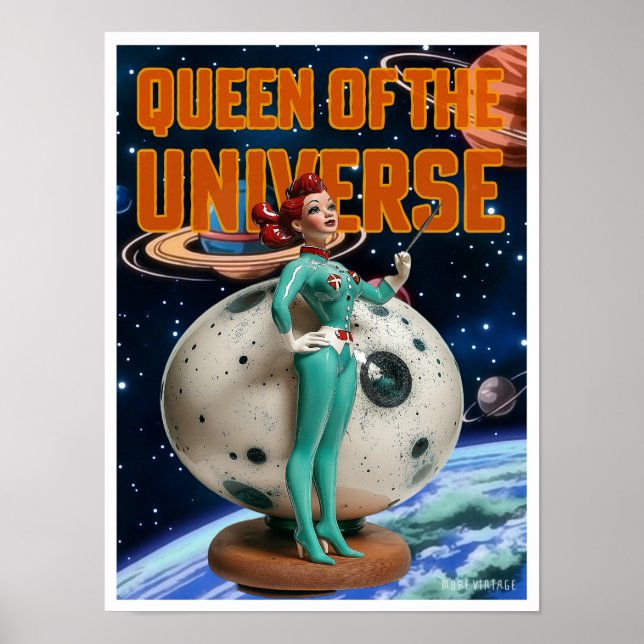 RAINHA DO UNIVERSO IMPRESSÃO DE FICÇÃO CIENTÍFICA (Frente)