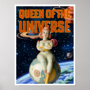 RAINHA DO UNIVERSO IMPRESSÃO DE FICÇÃO CIENTÍFICA