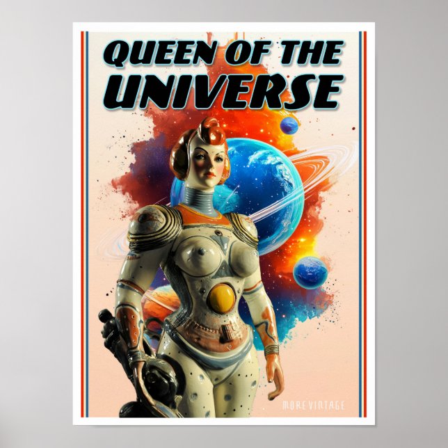 RAINHA DO UNIVERSO IMPRESSÃO DE FICÇÃO CIENTÍFICA (Frente)