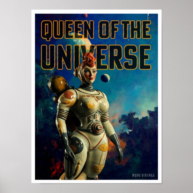 RAINHA DO UNIVERSO IMPRESSÃO DE FICÇÃO CIENTÍFICA (Frente)