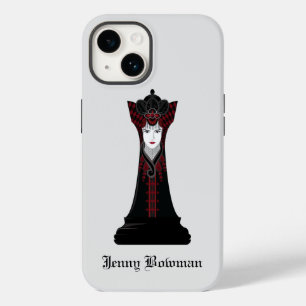 Rainha do Xadrez Preta / Nome Personalizado iP do