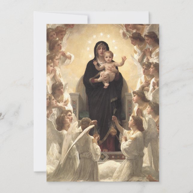 Rainha dos Angels Regina Angelorum, de Bouguereau (Frente)