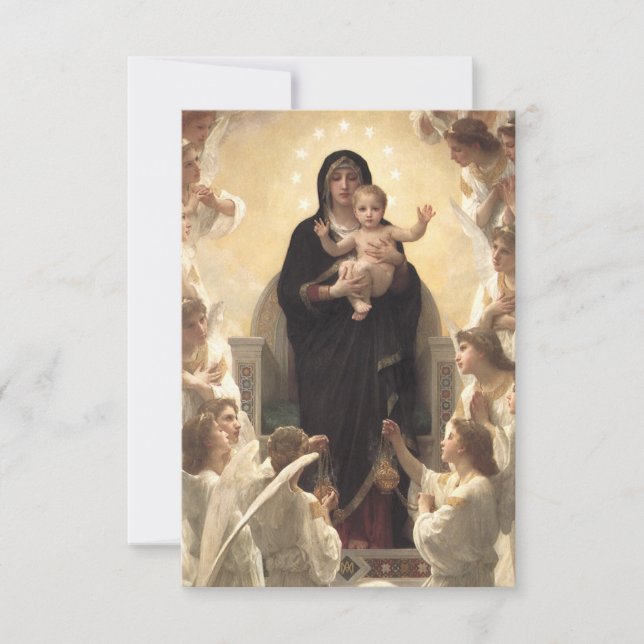 Rainha dos Angels Regina Angelorum, de Bouguereau (Frente)