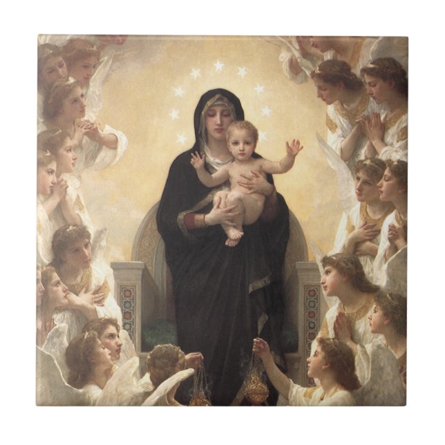Rainha dos Angels Regina Angelorum, de Bouguereau (Frente)