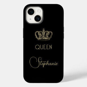 Rainha Dourada Personalizada de Royalties a Preto