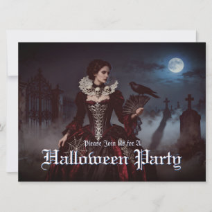 Rainha Gótica em Moonlit Graveyard