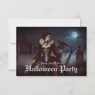 Rainha Gótica em Moonlit Graveyard