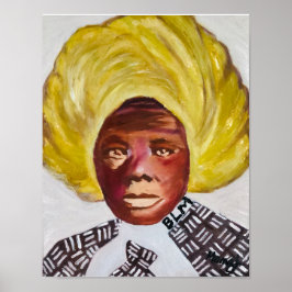 Rainha Harriet Tubman 11x14 Poster branco