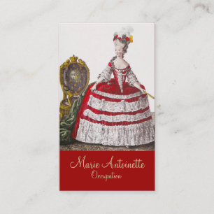 Rainha Marie Antoinette ~ Cartão de visita