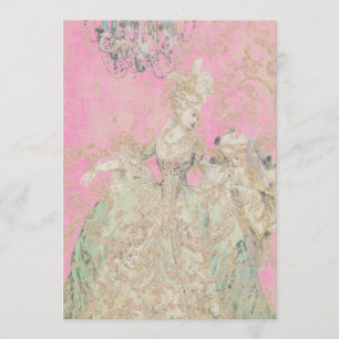 Rainha Marie Antoinette - Convites / RSVP