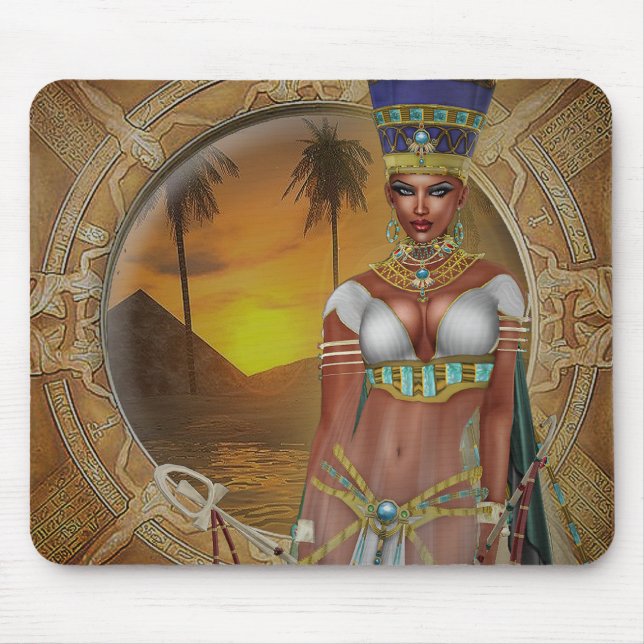 Rainha Nefertiti Mousepad (Frente)