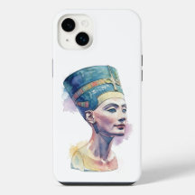 Rainha Nefertiti Watercolor - Arte Egípcia