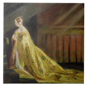 Rainha Victoria em sua veste da coroação, 1838