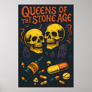 Rainhas da Arte de Parede de Stone Age Impressão –