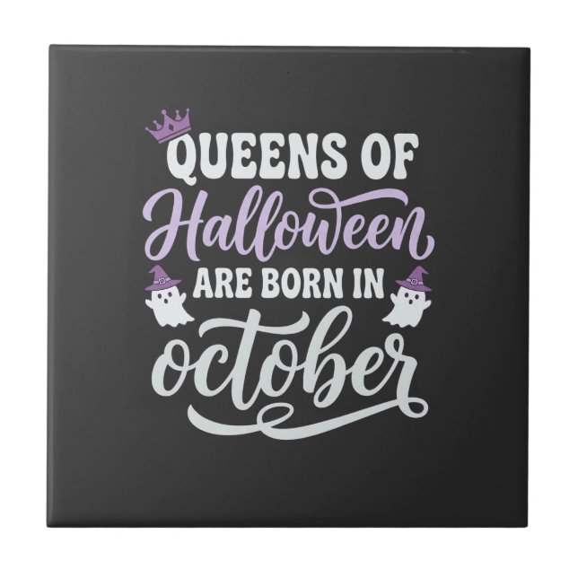 Rainhas do Halloween Nascidas em Outubro Aniversár (Frente)
