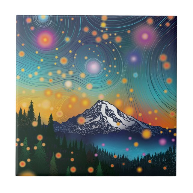 Rainier Evening Starry Sky e Fireflies (Frente)