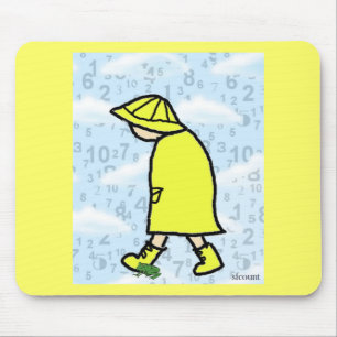 Rainy Day Boy Mousepad