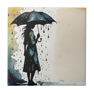 Rainy Day Elegance - Mulher na Chuva