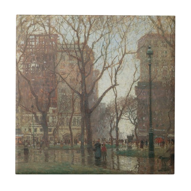 Rainy Day, Madison Square, Nova York, Paul Cornoye (Frente)