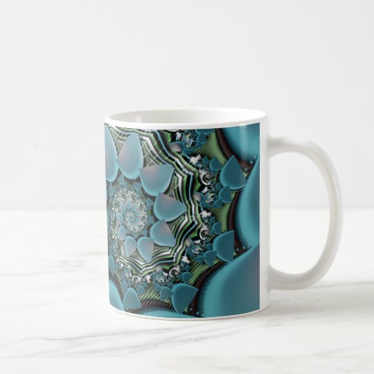 Rainy Day Spiral Fractal Caneca De Café