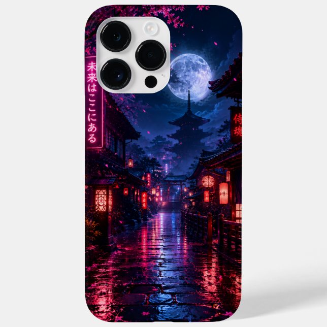 Rainy Night in Japan Cell Phone Case (Verso)