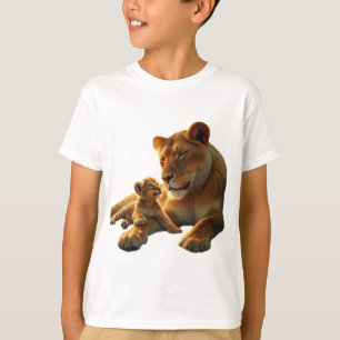 Raio com orgulho nesta Camisa de Leão