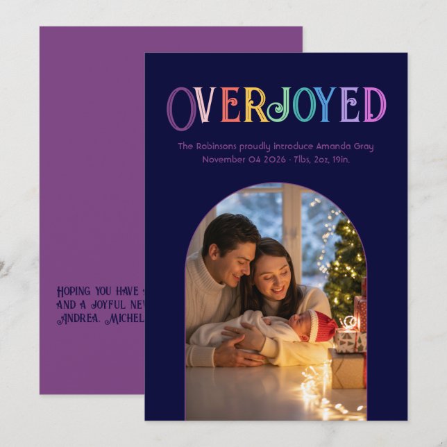 Raio de Plum Xmas Bebê Foto do Anúncio (Frente/Verso)