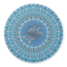 "Raio de Tartaruga Prateada" | Mandala tropical