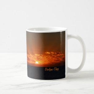 Raios à caneca de café do céu