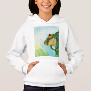 Raios solares de captura de Sapo verde