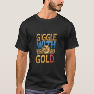 Raiva com design de camiseta Dourada"