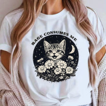 Raiva de Gatinho Fofinho Me Consome Camiseta Engra