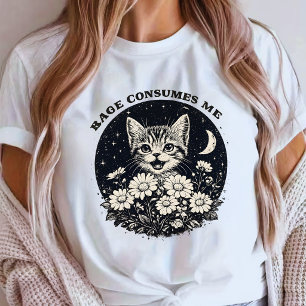 Raiva de Gatinho Fofinho Me Consome Camiseta Engra