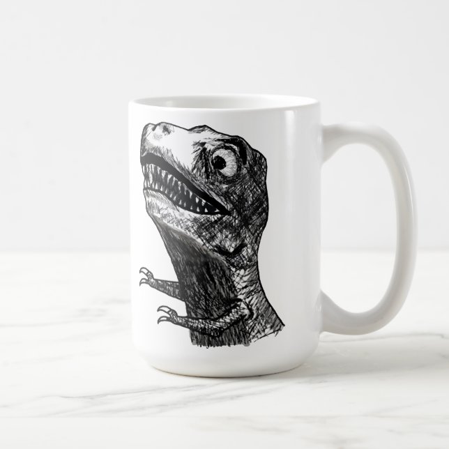 Raiva Meme de T-Rex - caneca (Direita)